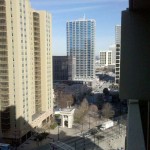 View from my hotel balcony in Atlanta